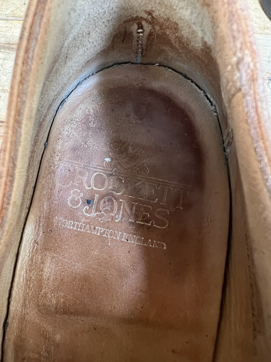 Crockett & Jones DRUMMOND Brogue Brown Leather Dress Shoes