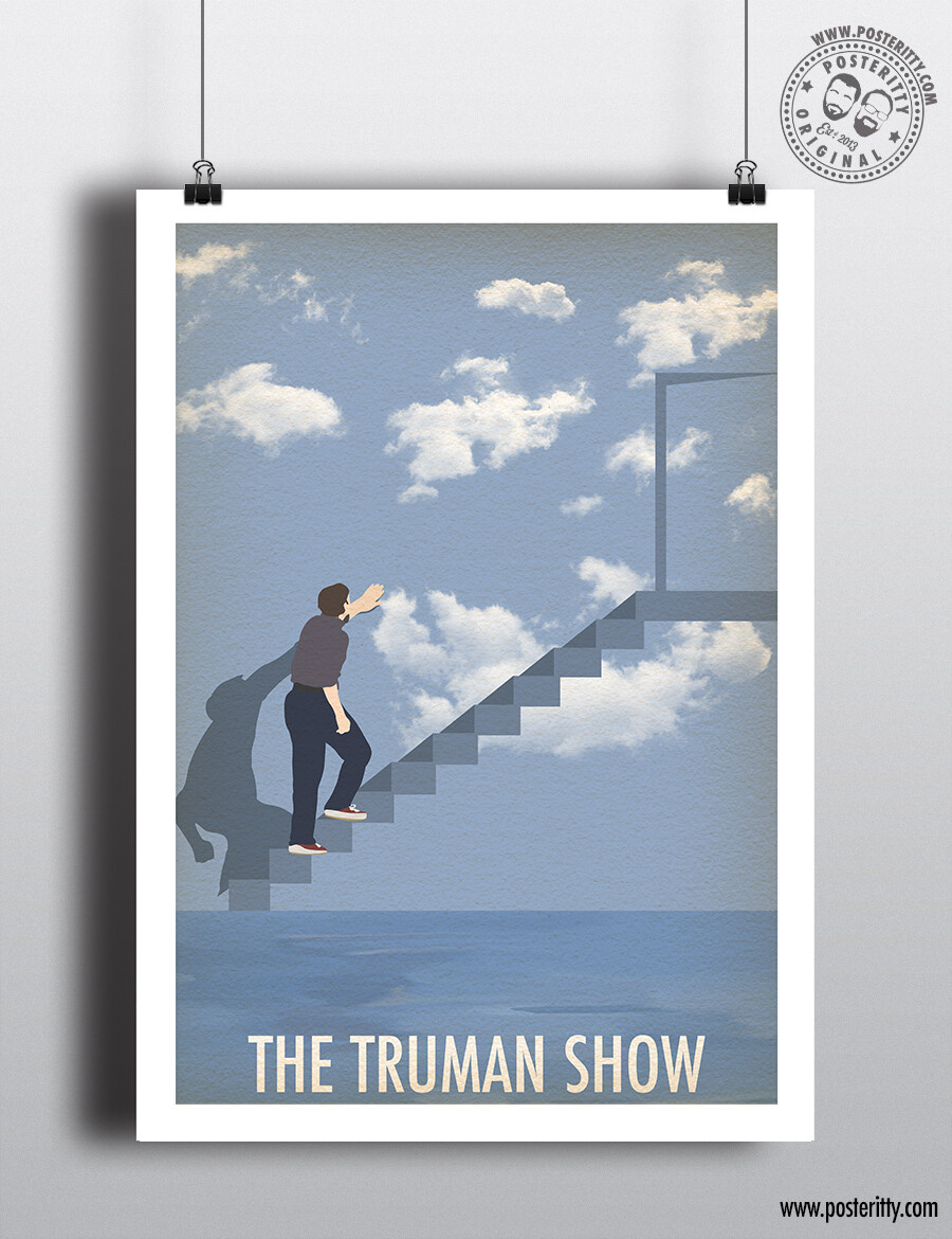 THE TRUMAN SHOW Minimalist Film Poster Posteritty Minimal Print Art Jim  Carrey
