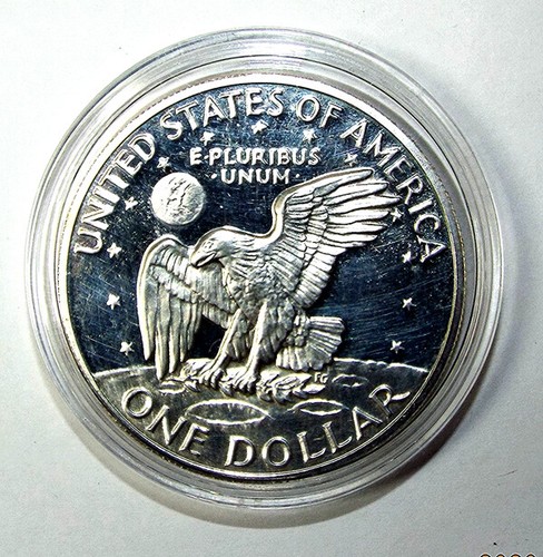 1971-S Eisenhower Dollar 40% Silver - Picture 4 of 8