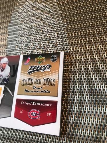 2006-07 UPPER DECK MVP ONE ON ONE DUAL JERSEY SERGEI SAMSONOV/NIKOLAI ANTROPOV - Bild 2 von 12