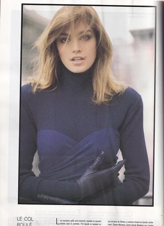 VOGUE PARIS 1987 LINDA EVANGELISTA CINDY CRAWFORD FURS VENDELA