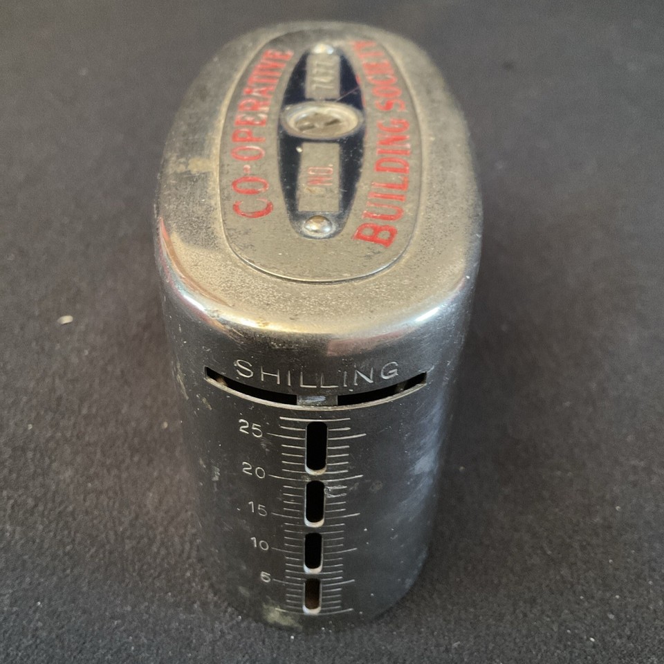 OLD COOPERATIVE BUILDING SOCIETY LTD SAVINGS BANK HOME SAFE MONEY BOX