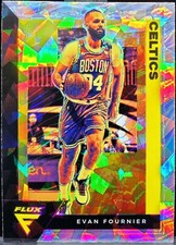 2020-21 Panini Flux Evan Fournier Cracked Ice #11 Celtics C105