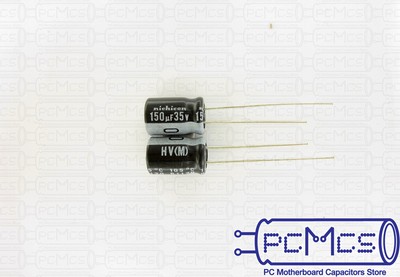 20pcs- 150uf 35v Radial Electrolytic Capacitor 35v150uf Nichicon HD