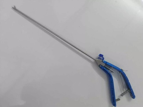 Laparoscopic V-Type Needle Holder Curved Right Hand Jaw Instrument 5mm 330mm - Picture 2 of 8