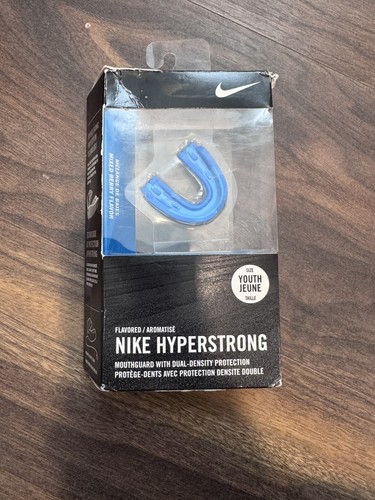 Nike Hyperstrong Blau/Weiß Mundschutz Dual-Density Unisex Jugend