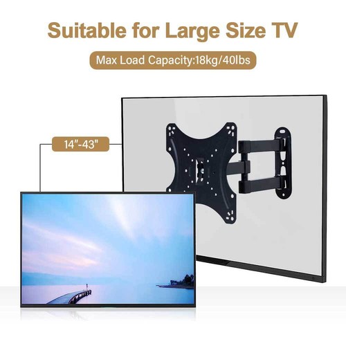 TV Wandhalterung Wandhalter LCD LED Fernseher 26-55 Zoll schwenkbar neigbar 55" - Bild 5 von 18