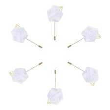6 Pcs Groom Boutonnieres Rose Boutonnieres Pins for Men Wedding Ceremony Anni...