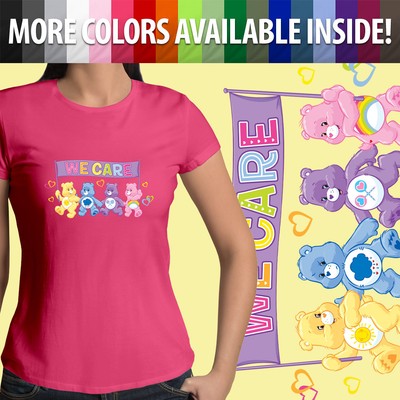Care Bears Grumpy Funshine Cheer Share Bear Girls Juniors V-Neck Tee T-Shirt Top