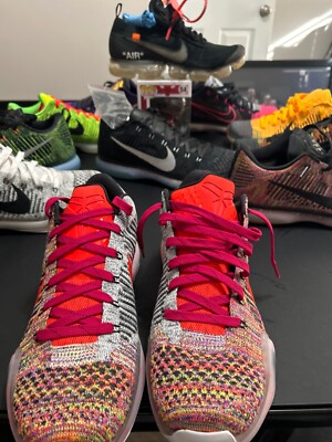 シューズ(男性用) Kobe X Elite Low iD Flyknit Multi-Color Nike Kobe 10 Elite Low ID MultiColor - Review + On Foot