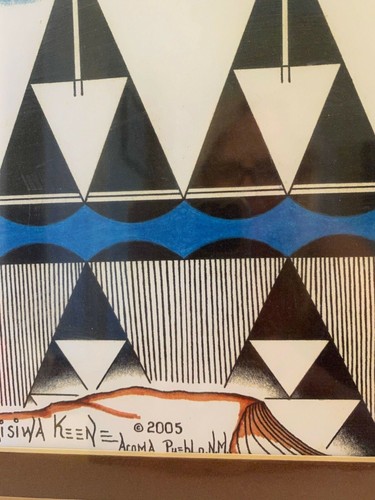 Waya Aisiwa Keene Pueblo Kunstdruck signiert/ Native Art/ New Mexico - Bild 4 von 4