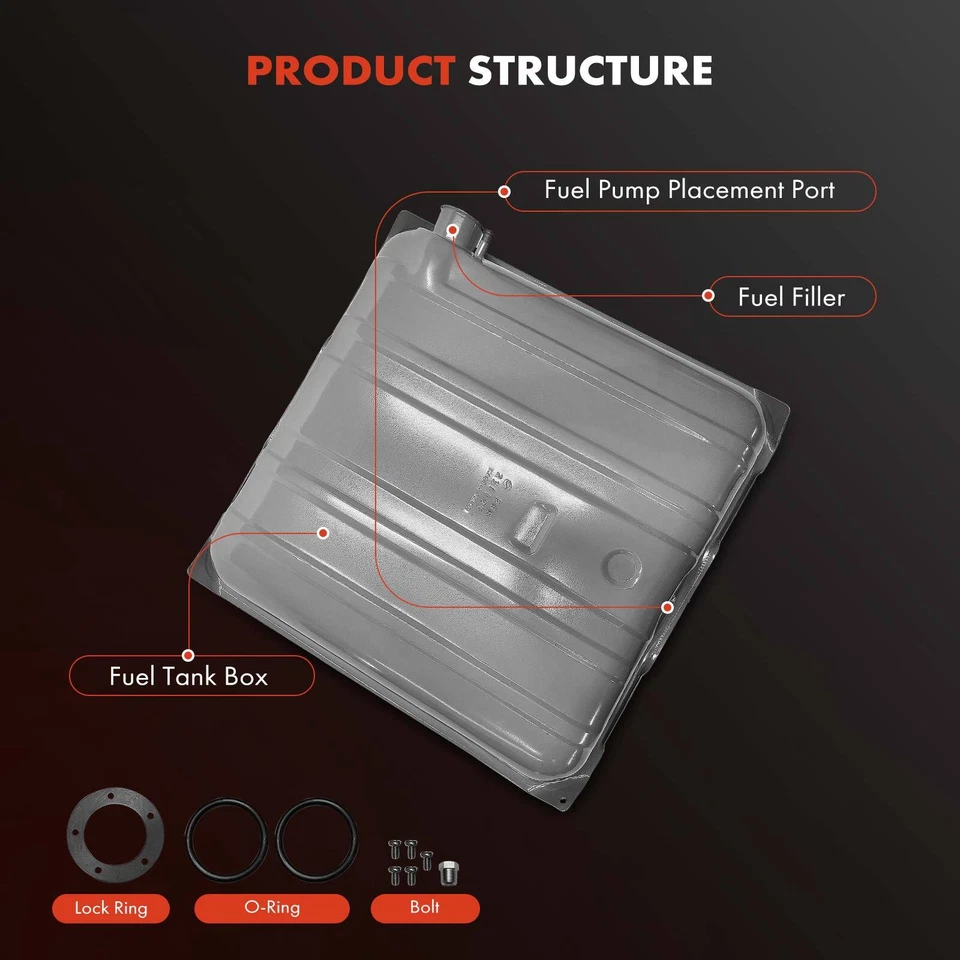 Tanque de combustible de 16 galones para Chevy Bel Air One-Fifty Series Two Ten Series 1955-1956 Foto 2 de 4