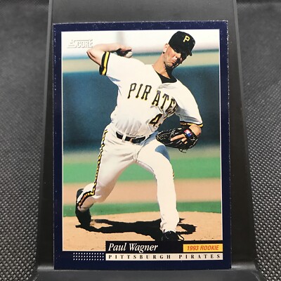 Paul Wagner #578 Pittsburgh Pirates 1994 Score Baseball Rookie RC