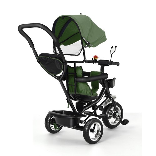 Baby Fahrrad 3-in-1 Dreirad Kinderdreirad Baby Kinderwagen mit schubstange - Bild 30 von 30