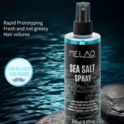Men's Sea Salt Spray For Natural Waves, Light Hold, Shine 240ml Low V6F1 - Picture 7 of 14