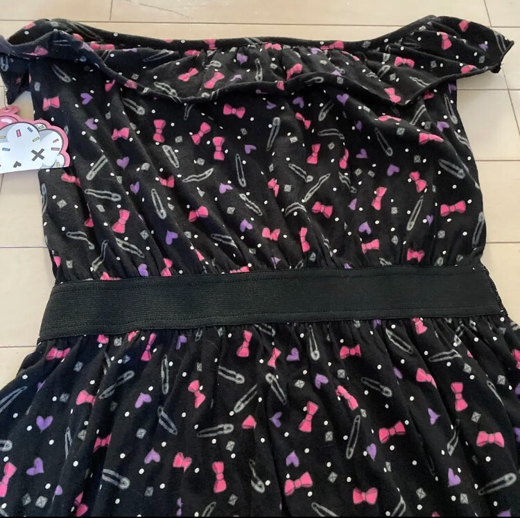 AVRIL LAVIGNE Abbey DAWN Ribbon Pattern Tube tops Mini Dress L size y2k |  eBay