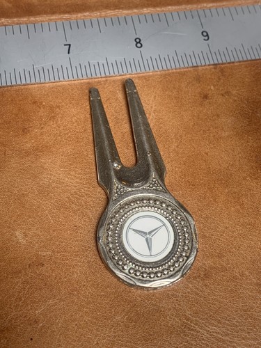 Mercedes Benz Golf pitch mark Divot repair  Tool Silver 7cm Metal Golfing - Imagen 7 de 10