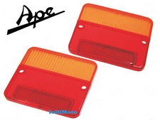 COPPIA VETRI FANALI FANALINI STOP POSTERIORI PIAGGIO APE 50 TL- CAR- MAX DIESEL