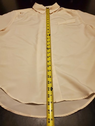 Vintage Heritage Road Womens Beige Button Up Top Size Large Short Sleeve Blouse - Picture 3 of 9