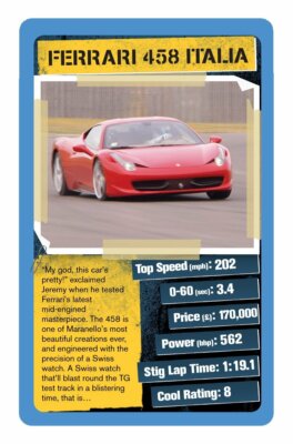 Top Trumps Top Gear Cool Cars 2 Card Game New Sealed | eBay
