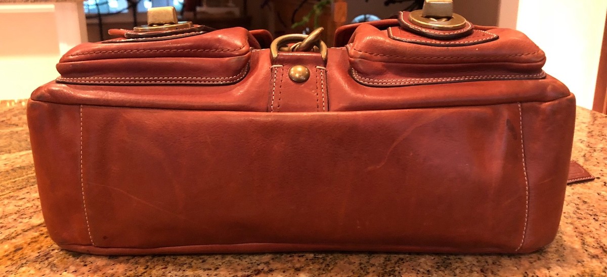 COACH MANDY Courier Leather Legacy Satchel preowned VERY COACH MANDY Courier Leather Legacy Satchel preowned VERY