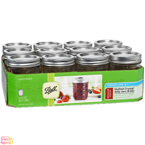 12-PACK-8-oz-Quilted-Crystal-Mason-Jars-Set-with-Lids-and-Bands-Regular-Mouth