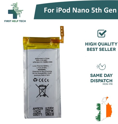 For Apple iPod Nano 5 5th Gen Generation Battery Replacement 3.7V 616-0467 New - Picture 1 of 3