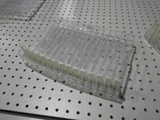 Cosmetics retail display 15 slot clear shelf pusher Cosmetics Shelf/shelving