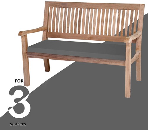 Three Seater Outdoor Garden Bench Patio Seat Pads Chair Swing Cushion Waterproof - Picture 17 of 44