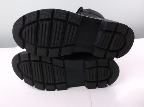 Dr. Martens Combs Women's Poly Casual Boots Black Sz.8 Has Defect on Left Boot - Picture 5 of 7