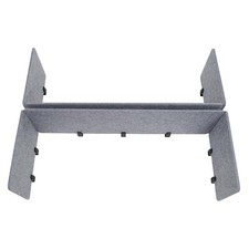 Stand Up Desk ReFocus Raw Clamp-On Acoustic Desktop Divider Privacy Panel Grey