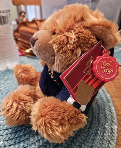 Keel Toys Hug Me Bear With Fleece England Shirt. British Flag On Left Paw. Plush - Picture 3 of 5