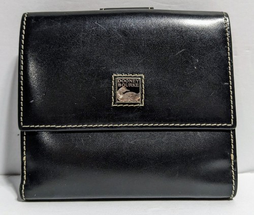 dooney and bourke schwarze Ledergeldbörse