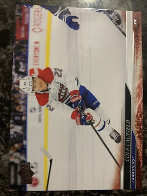 UPPER DECK NHLカード SERIES 1 COLE CAUFIELD CANADIENS #201 送料無料 中古 IT1 UPPER DECK NHLカード SERIES 1 COLE CAUFIELD CANADIENS #201