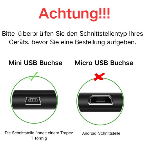 J22 USB 2.0 A Sur Câble Mini 90 Degré à Angle Droit 1m pour Voiture GPS - Photo 4 sur 16