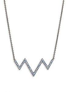 Nadri-ZigZag-Pendant-Necklace-in-Blue-Hematite-NEW-55-00