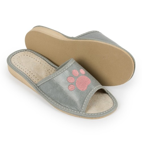 Womens Ladies Slippers Leather CAT LOVERS Polskie Kapcie UK Stock - Picture 5 of 14