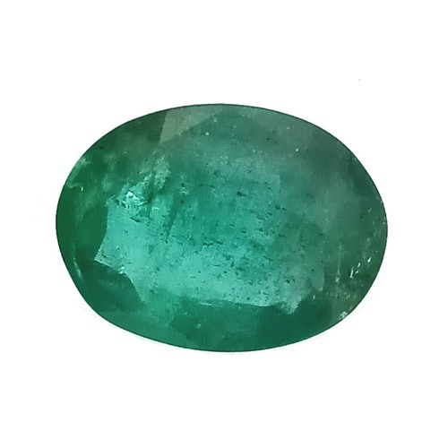 Emerald Oval 3.42 Cttw,Emeralds,Emerald Oval 3 Carat Size,Zambian Emerald, Oval - Picture 4 of 5