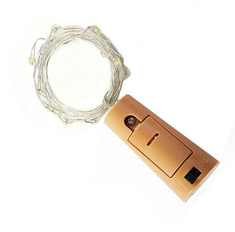 Bottle Fairy String Lights Battery Cork Shaped Christmas Wedding Party 20 Led 2M - Picture 10 of 20