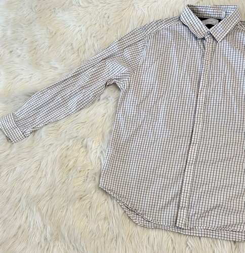 Camisa Five Four para Hombre Talla Grande con Botones Roja Azul Blanca a Cuadros Mangas Largas - Imagen 4 de 9