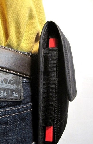 Extended Big Rugged Nylon Holster Pouch For LifeProof Galaxy S9+ Plus On Case - Picture 6 of 8