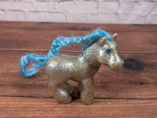 Cabbage Patch Pony Hasbro Vtg Crimp N Curl Star Meadows Glitz'n Glammer Silver - Picture 2 of 6