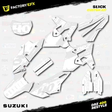 Whiteout Slick Polisport Restyle Graphics Kit fits Suzuki Drz400 Drz400sm
