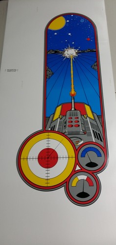 BATTLEZONE in voller Größe aufrecht Side Art Siebdruck aus ORIGINAL Atari Filmen! - Bild 2 von 4