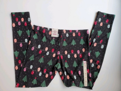 New Girl's SO Holiday Christmas Trees Lights Leggings Size 16 - Picture 2 of 7