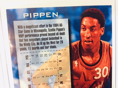 1996-97 FLEER Basketball #287 SCOTTIE PIPPEN NBA All-Star 6 RETRO Card - Bulls - Picture 7 of 8