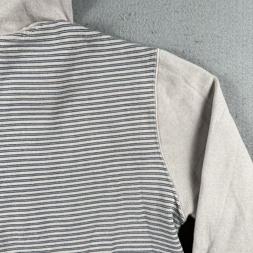 Lost Skateboard Hoodie Men’s Medium Tan Striped Full Zip Surf Sweatshirt - Picture 18 of 23