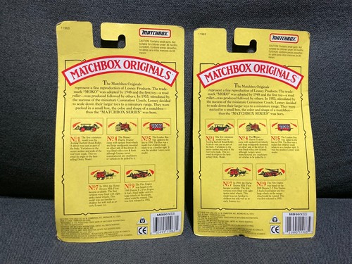 Matchbox Originals Limited Edition Authentic Recreations of Vehicles No.1 + No.9 - Picture 2 of 2