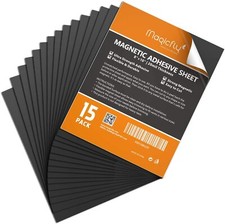 Lot de 15 feuilles magn tiques souples avec adh sif 20,3 x 25,4 cm