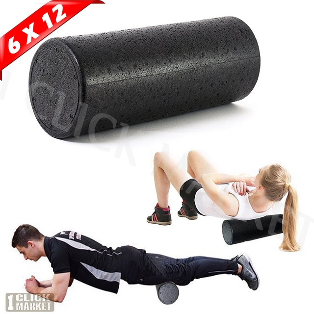 HIGH DENSITY FOAM ROLLER Back Pain Deep Massage Muscle Therapy Pilates